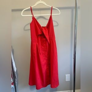 Showstopper Red Tie Summer Dress
